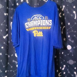 3XL The Victory Blue 2021 ACC Pitt Panthers Champions T-Shirt